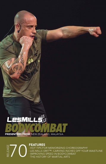 Les Mills BODYCOMBAT 70 Releases CD DVD Instructor Notes - Click Image to Close