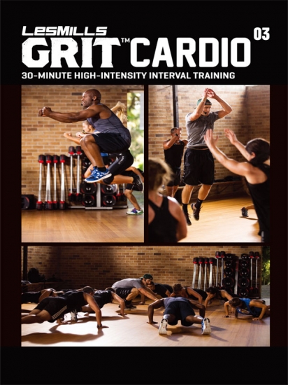 Les Mills GRIT CARDIO 03 CD, DVD, Notes Hiit Training - Click Image to Close