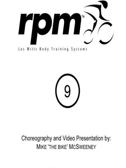 Les Mills RPM 09 Releases DVD CD Instructor Notes - Click Image to Close