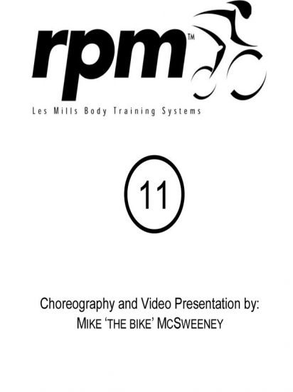 Les Mills RPM 11 Releases DVD CD Instructor Notes - Click Image to Close