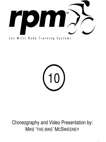 Les Mills RPM 10 Releases DVD CD Instructor Notes - Click Image to Close