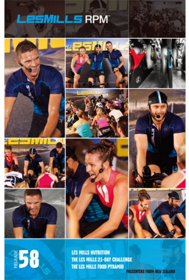 Les Mills RPM 58 Releases DVD CD Instructor Notes - Click Image to Close